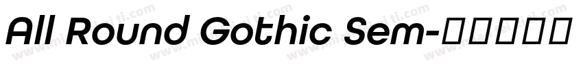 All Round Gothic Sem字体转换